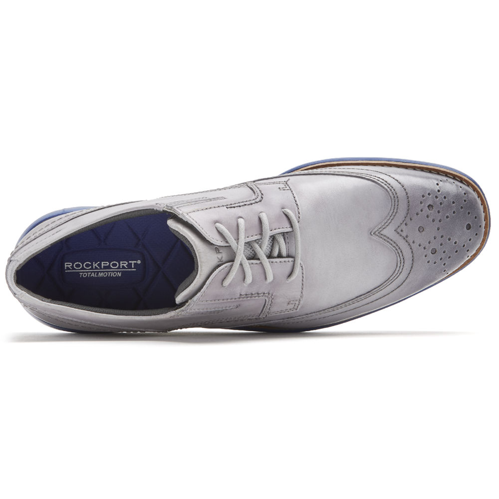 Rockport Dress Shoes For Mens Silver - Total Motion Sport Wingtip - OY9108264